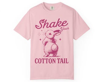 Camiseta Shake Your Cotton Tail / Camiseta retro con estampado de conejito
