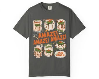 Camiseta Jazz Hands / Camiseta con estampado espacial retro de estilo vintage