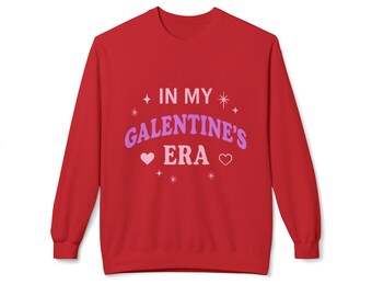 Sudadera con diseño de corazón de San Valentín / Cuello redondo de San Valentín