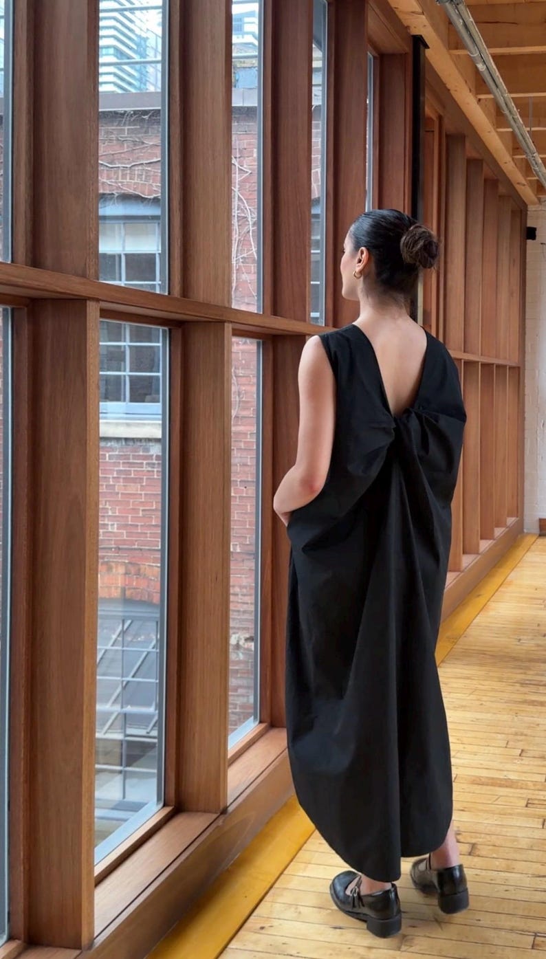 Gyre Dress Pdf Sewing Pattern And Tutorial Structured Cocoon Oversized 