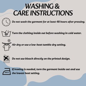 Washing & Care Instructions