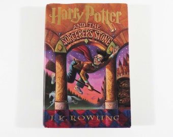 HARRY POTTER and The Sorcerer's Stone, 1st American Edition, October 1998, by J. K. Rowling / Hardbound w Dustcover - Very Nice Condion