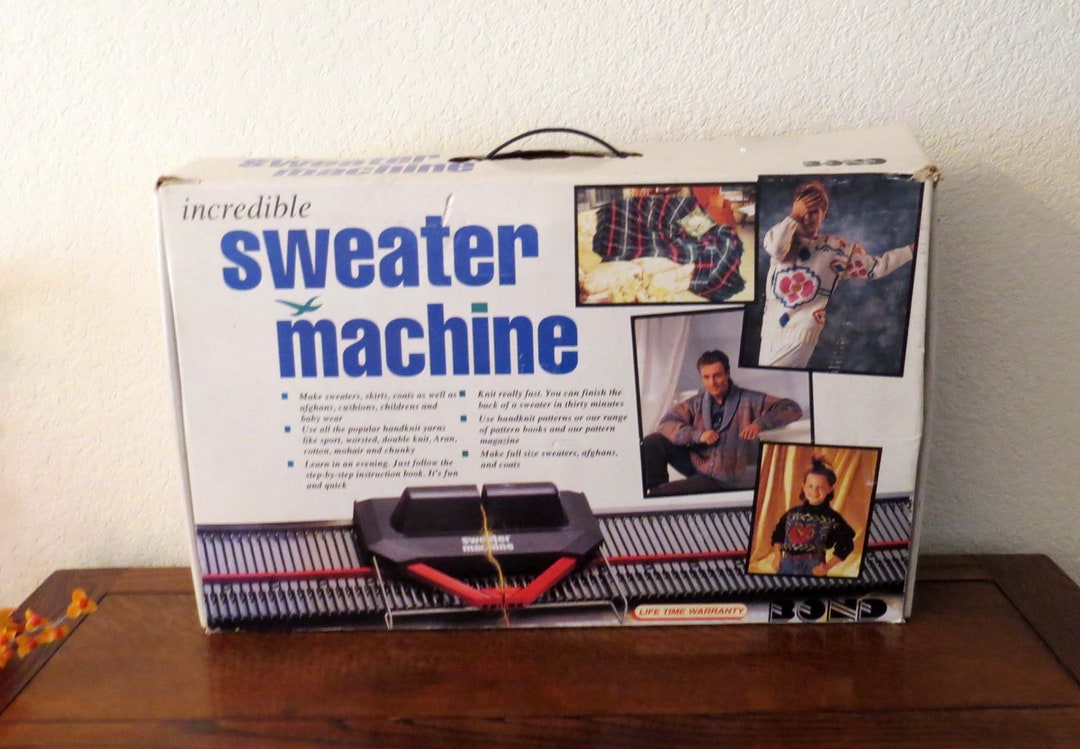 Vintage BOND the Incredible Sweater Machine England Made / Etsy