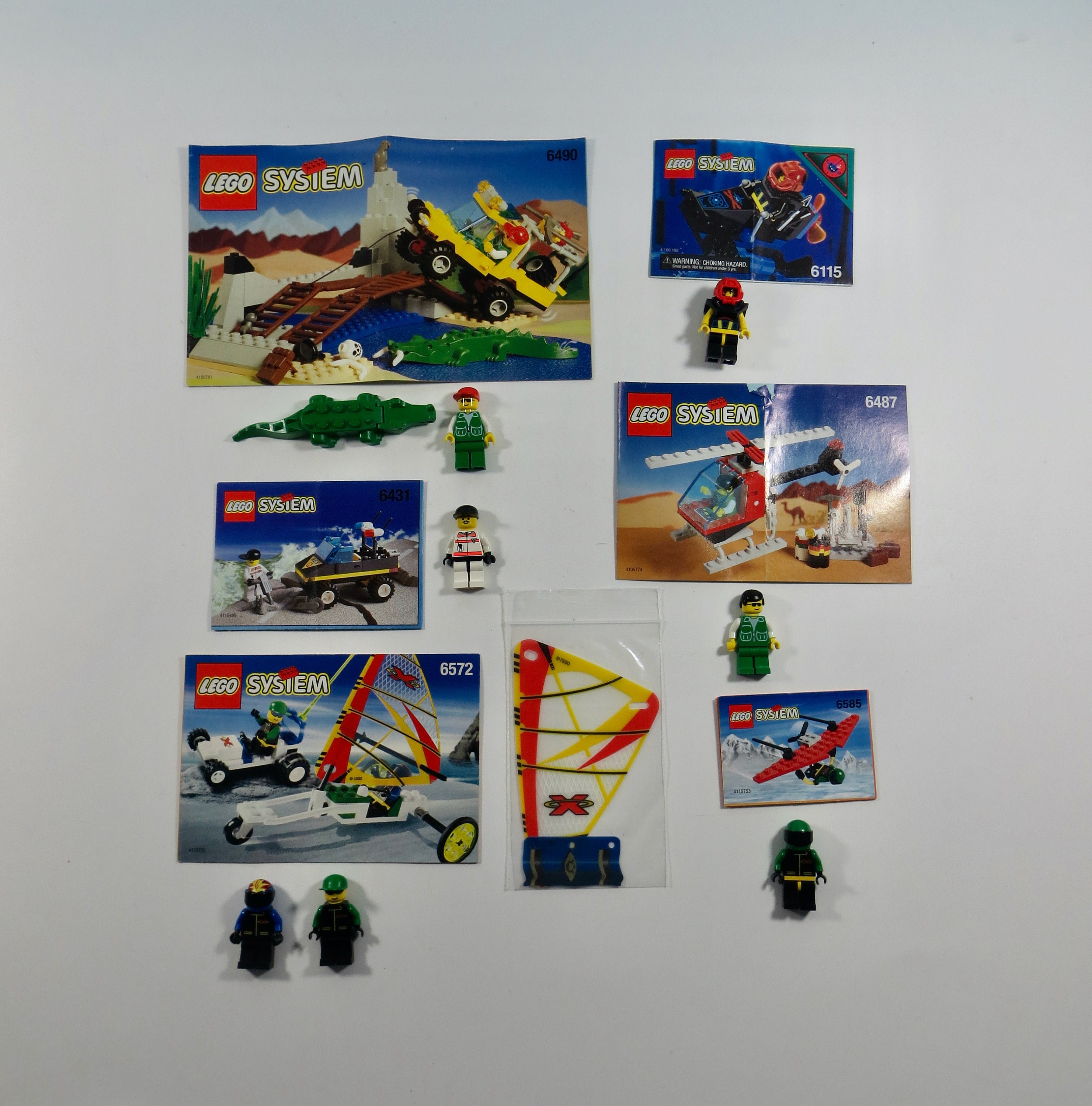 Vintage LEGO 6115, 6431, 6487, 6490, 6572, 6585 / 1995, 1997, 1998 / City  Town Theme / Incomplete / MM - Etsy Norway