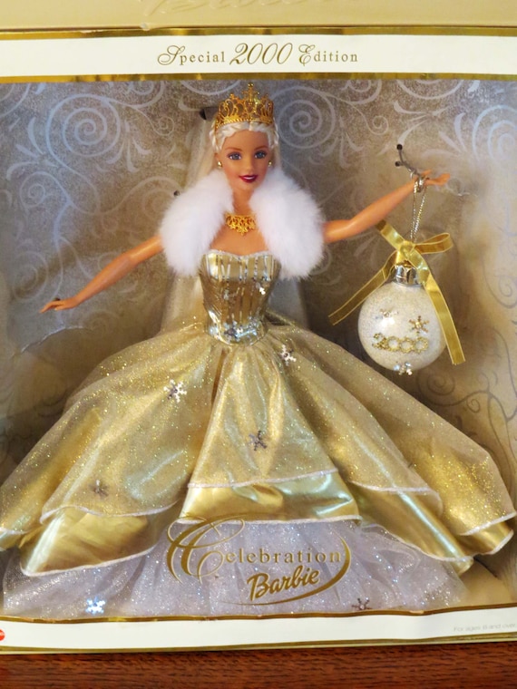 CELEBRATION BARBIE - Special 2000 Edition Gold - Still Sealed in Box -  #28269 - MATTEL - Etsy