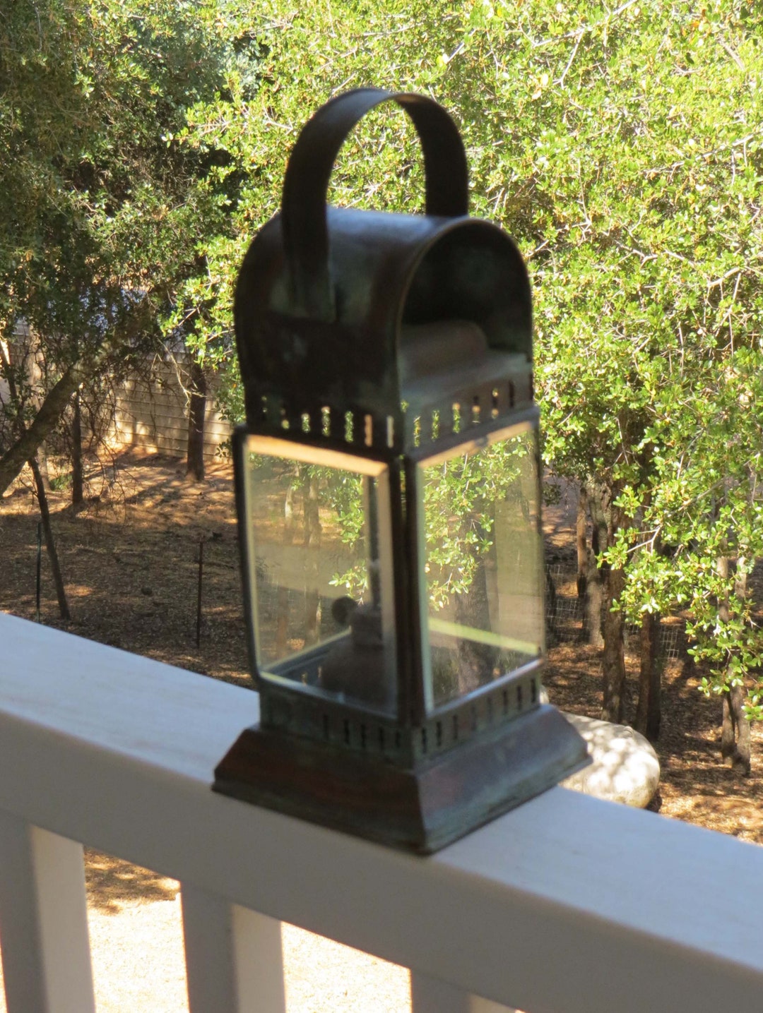 Antique Rail Road Railway OIL Lamp / Metal and Glass - Etsy