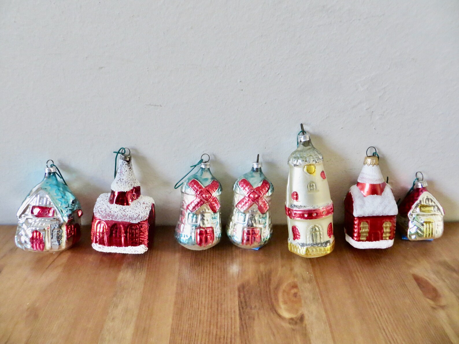 German Hand Blown Glass OrnamentsDelicate Christmas Gems on Your Tree A German Girl in America