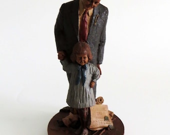 Vintage Tom Clark "Shriner and Hope" Figurine - 12" Tall, Signed and Numbered from CAIRN STUDIOS 1987, #2017