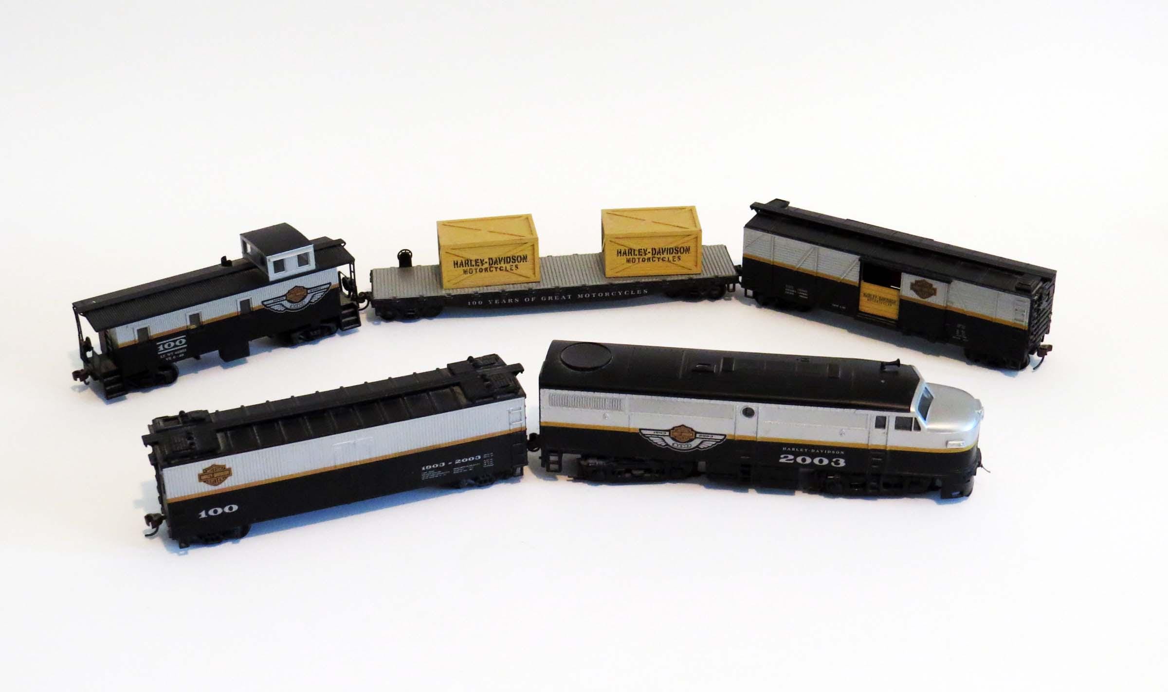 Vintage Harley Davidson 100th Anniversary HO Scale Train Set - Etsy