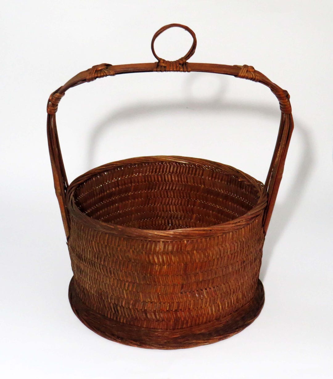 Antique Chinese Bamboo Wedding Basket: Hand-woven Lucky Basket (16 ...