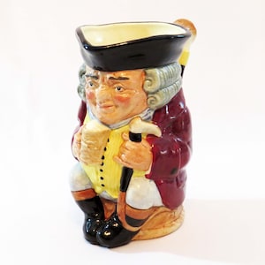 Vintage 6&quot; Tall Royal Doulton JOLLY TOBY Character Mug/Stein - Porcelain ceramic made in England 1930-1990&#39;s