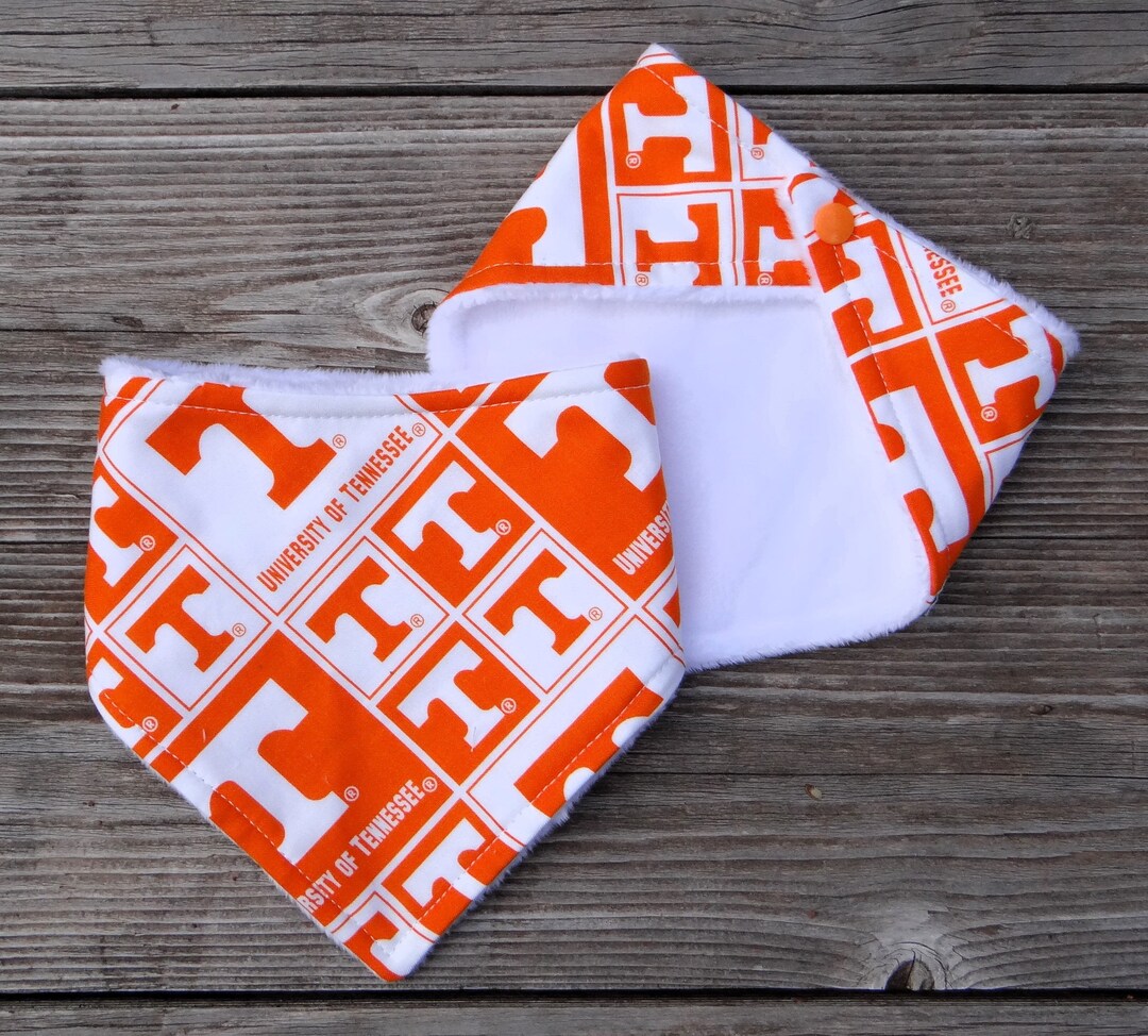 Tennessee Vols Dribble Bib University of Tennessee Teething Etsy