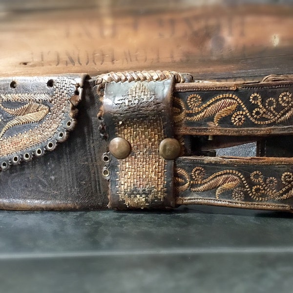 Antique Romanian Girdle Shepards Belt Chamir War Belt