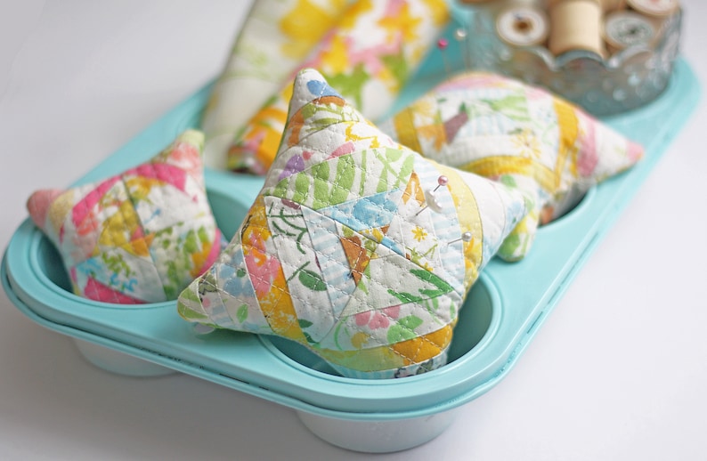 Pincushion Kit Pin Cushion Kit Quilted Pin Cushion Quilting Etsy