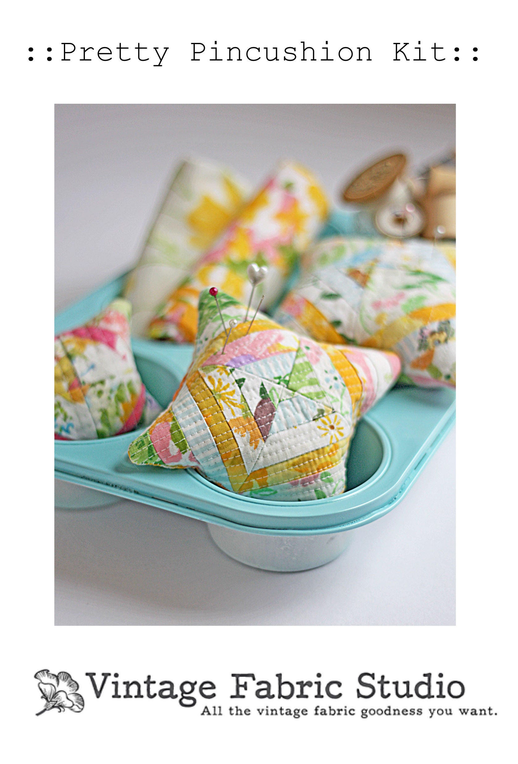 Pincushion Kit Pin Cushion Kit Quilted Pin Cushion Quilting Etsy