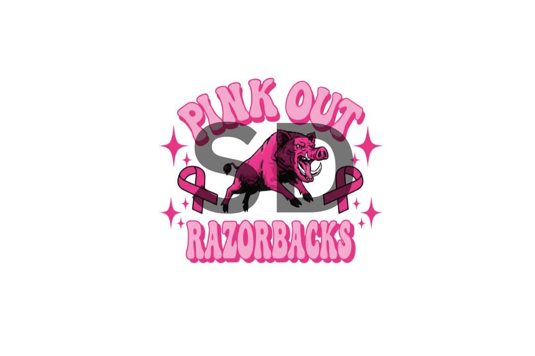 Pink Razorback Background Pink Out Razorbacks PNG File - Etsy