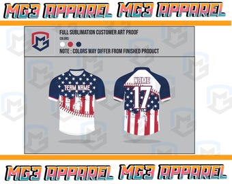 Custom softball jersey full sublimation jersey Dryfit, Personalized team shirts customized team jerseys for adult and kids, full sublimation