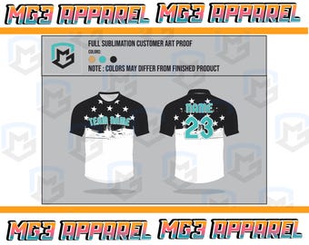 Custom softball jersey full sublimation jersey Dryfit, Personalized team shirts customized team jerseys for adult and kids, full sublimation