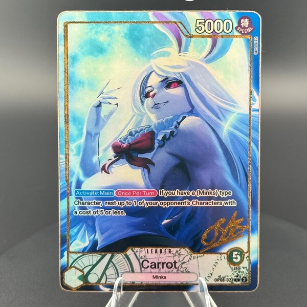 Carrot OP-08 One Piece Custom TCG Leader Card Proxy