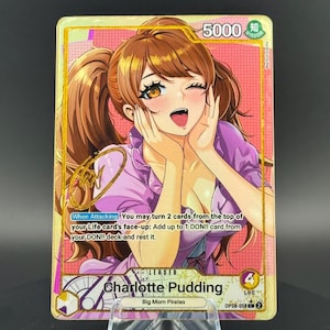 Charlotte Pudding OP-08 One Piece Custom TCG Leader Card Proxy