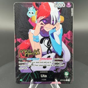 TEXTURED Uta ST11 One Piece Custom TCG Leader Card Proxy
