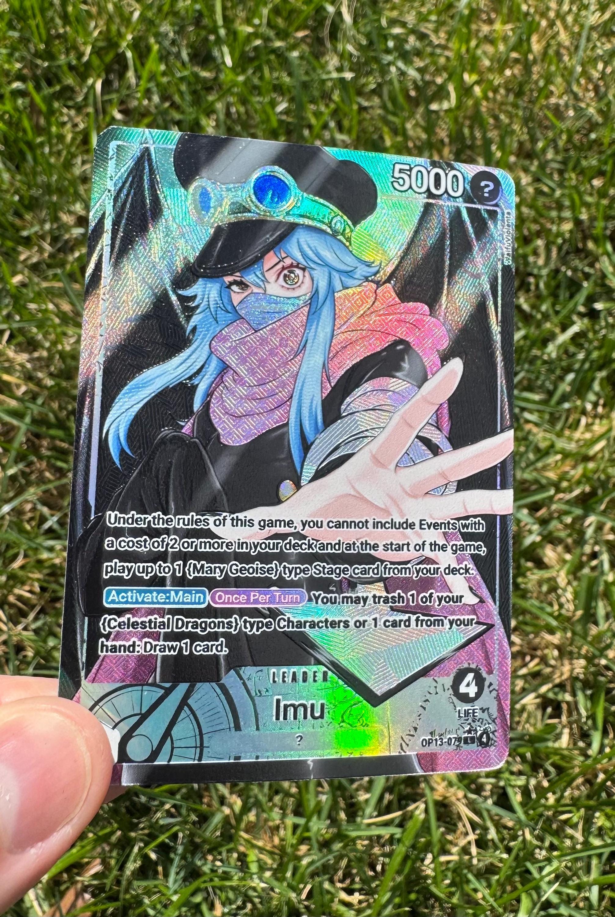 TEXTURED Imu OP-13 One Piece Custom TCG Leader Card Proxy - Etsy