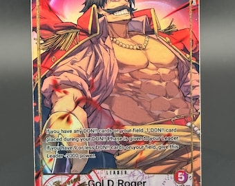 Gol D. Roger OP-13 Carta proxy personalizada de líder del TCG de One Piece