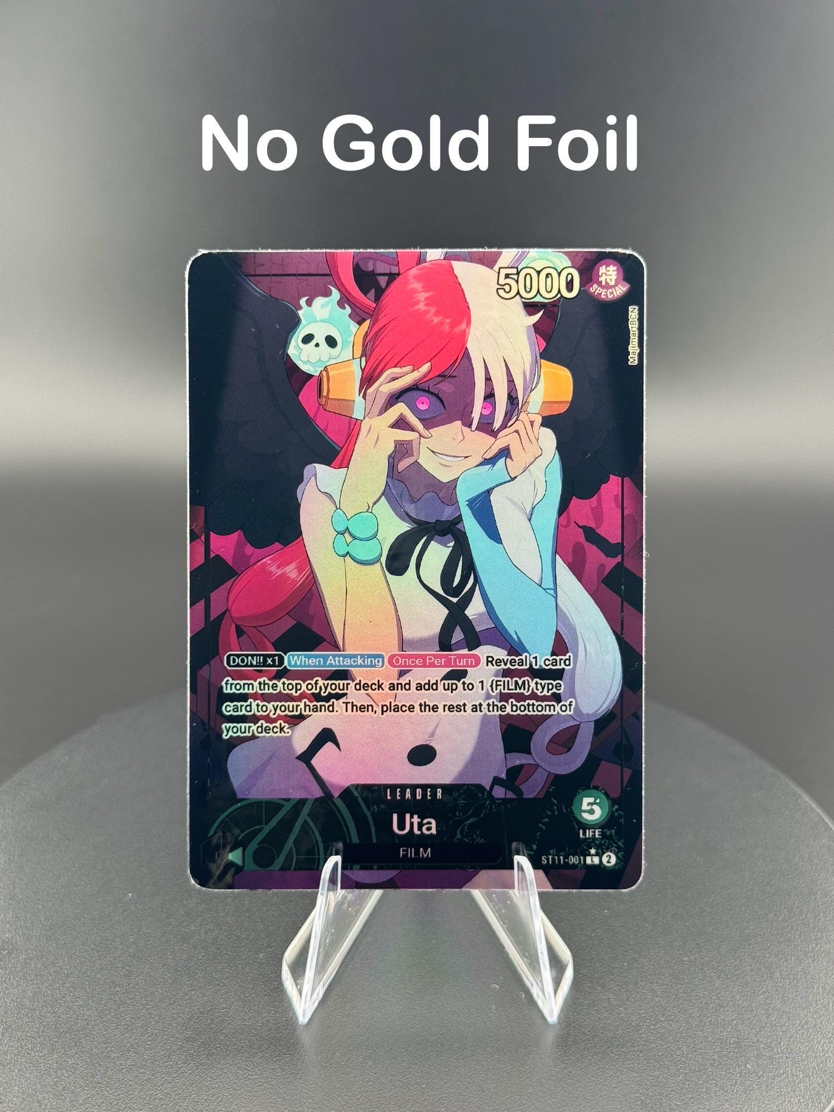 Uta ST11 One Piece Custom TCG Leader Card Proxy - Etsy