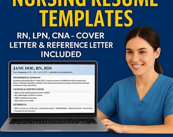 Nursing Resume Template: RN, New Nurse CV (Word & Google Docs)