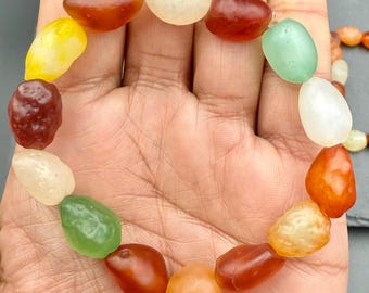 Gobi Desert Agate Bracelet 12x10MM • Natural Desert Stone • Grounding, Protection & Earth Energy Healing Jewelry