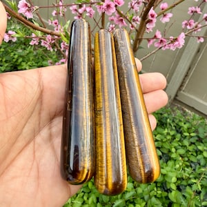 Tiger Eye Crystal Massage Wand | Acupressure, Trigger Point Therapy