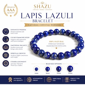 AAA Lapis Lazuli Armband – Naturlig Kristallvisdom