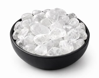 Clear Quartz Tumbled Stone – Master Healer Crystal for Energy Amplification, Clarity, Manifestation & Balance