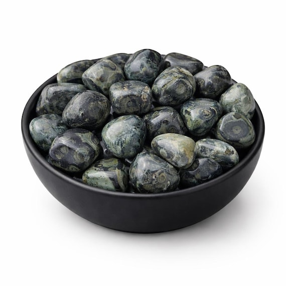 Kambaba Jasper Tumbled Stone – Natural Crystal for Grounding, Peace, Protection & Ancient Earth Energy