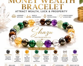 Money Wealth Bracelet – Abundance, Luck, Prosperity Manifestation Tool