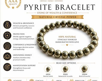 AAA Pyrite Bracelet – Stone of Wealth & Confidence