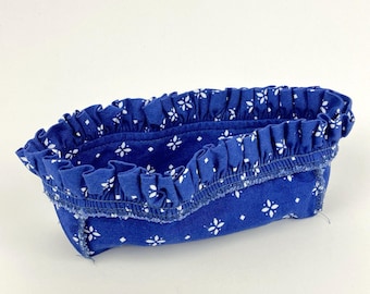 Longaberger Lavender Blue Small Booking Basket Liner | 6x2x2" VTG (206303)