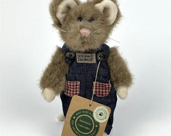 Boyds Sharp McNibble Mouse 1999  | Outfit & Plush Mouse Vintage 6" #91674