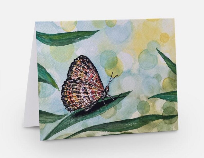 Butterfly Greeting Card - Watercolor - Etsy