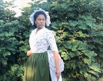 Basil Green Cotton Apron