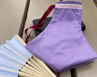 Lilac Silk Taffeta Regency Reticule
