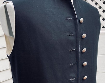Gentleman’s  1770s  Black Waistcoat