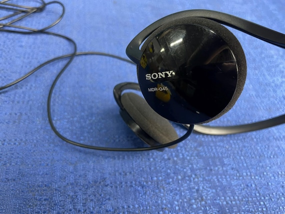 Vintage Sony Street Style Wired Aux Cord Headphones MDR G45 Behind the neck for Walkman NEW Earpads Etsy Canada