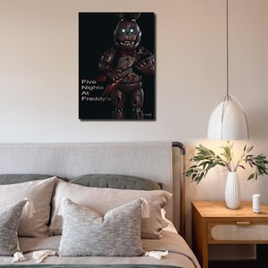 Bonnie-poster – Five Nights at Freddy’s utskrivbar A4-väggdekoration – direkt nedladdning