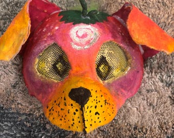 Hondenmasker aardbei! (buigbare oren)