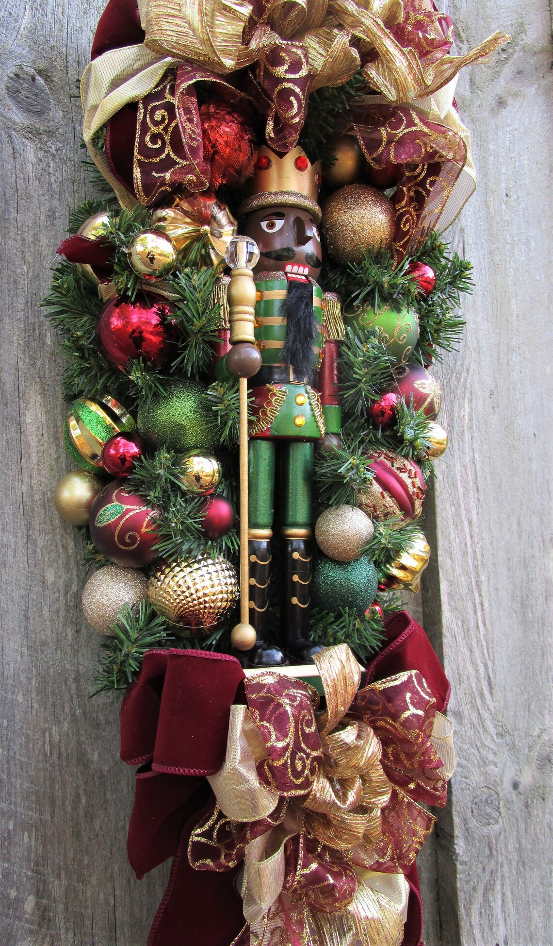 Black/african American Nutcracker Nutcracker Wreath Elegant Etsy