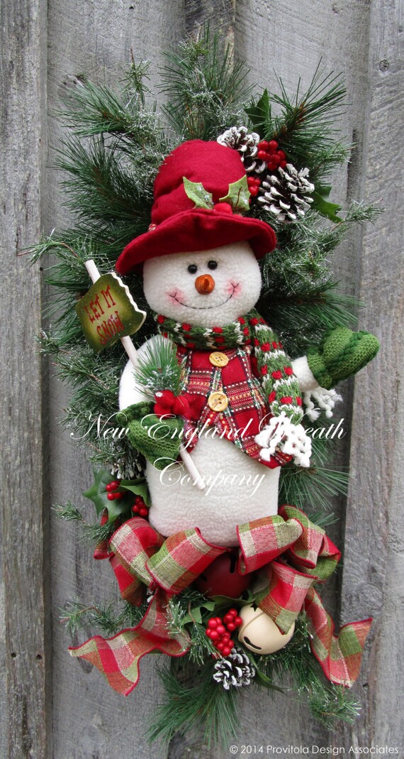 Christmas Wreath Holiday Wreath Christmas Swag Designer | Etsy