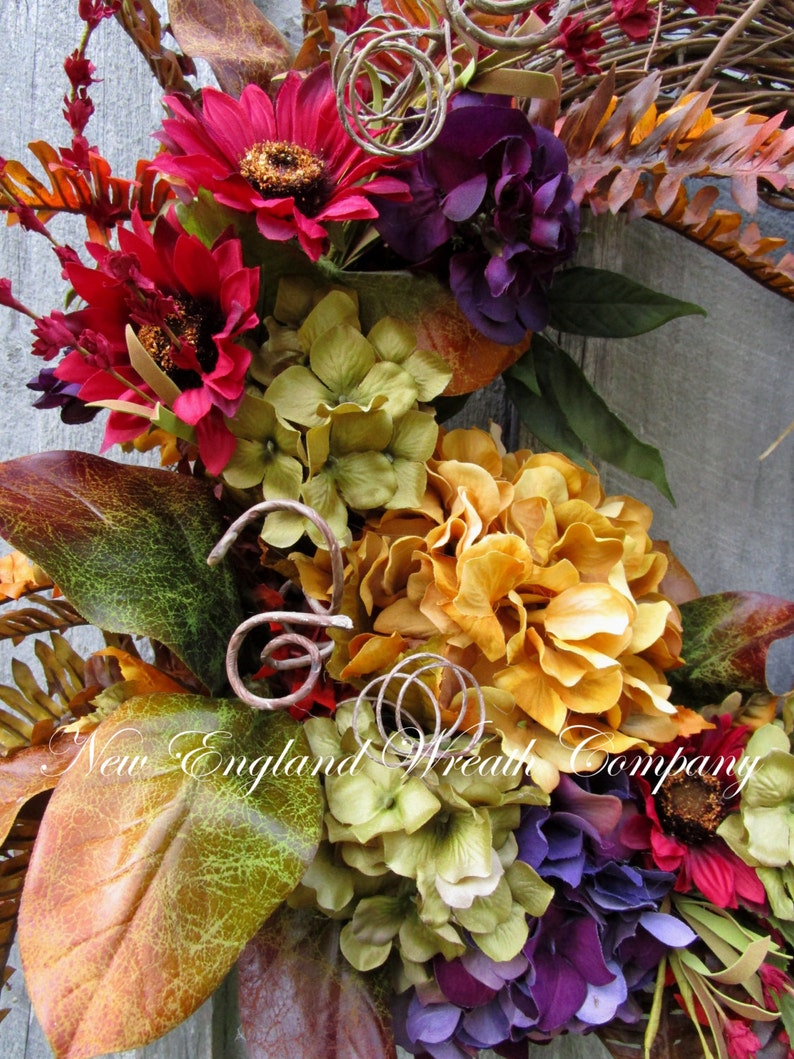 Fall Wreath Autumn WreathsTuscany Fall Designer Floral Etsy