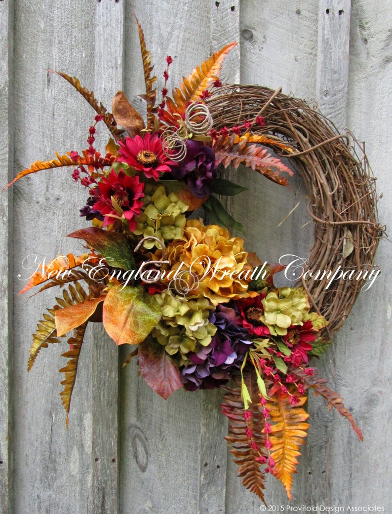 Fall Wreath Autumn WreathsTuscany Fall Designer Floral | Etsy