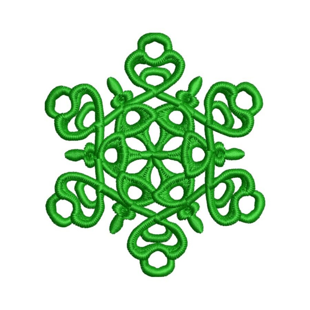 Snowflake Embroidery Design, Filigree Winter Motif, Freestanding ...